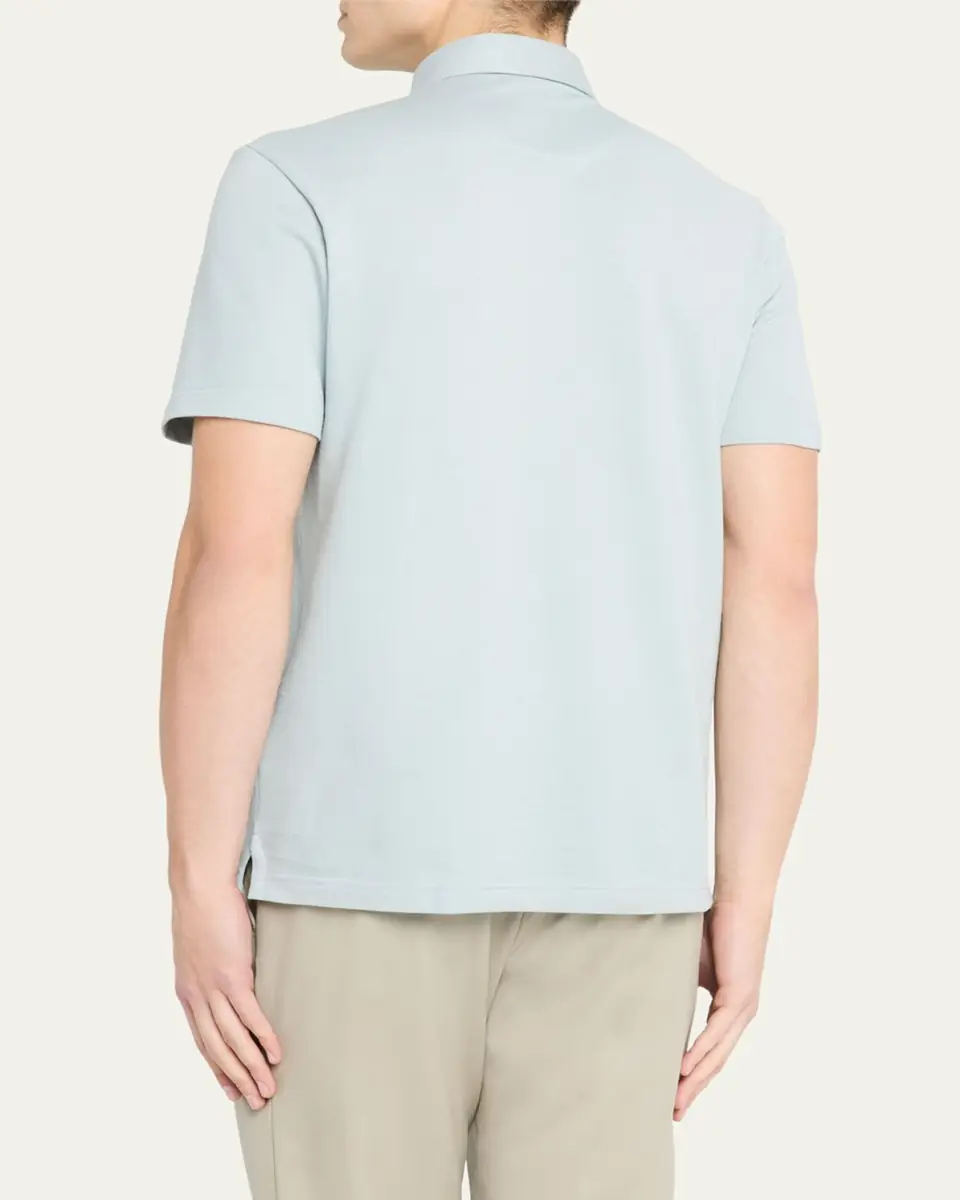 Brioni Men's Jersey Pique Polo Shirt | Thumbnail 3