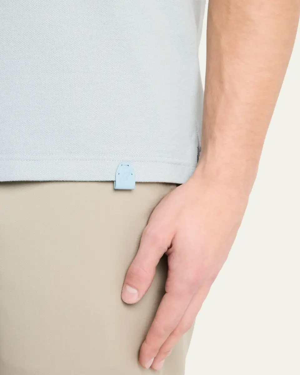 Brioni Men's Jersey Pique Polo Shirt | Thumbnail 5