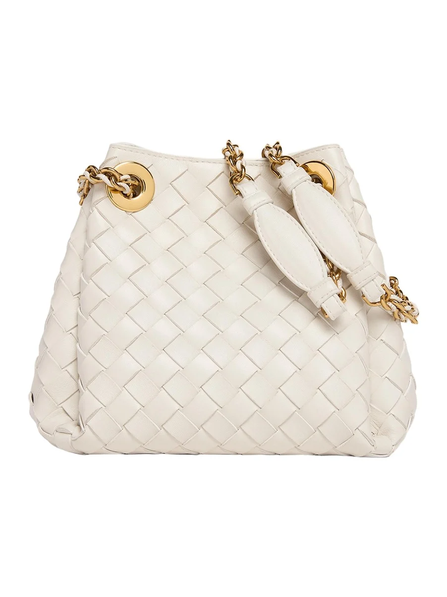 Small Parachute Leather Shoulder Bag