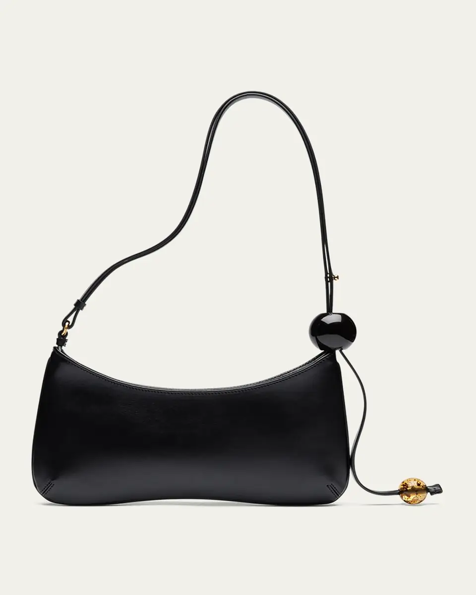 Jacquemus Le Bisou Perle Leather Shoulder Bag | Thumbnail 3 Jacquemus Le Bisou Perle Leather Shoulder Bag | Thumbnail 3