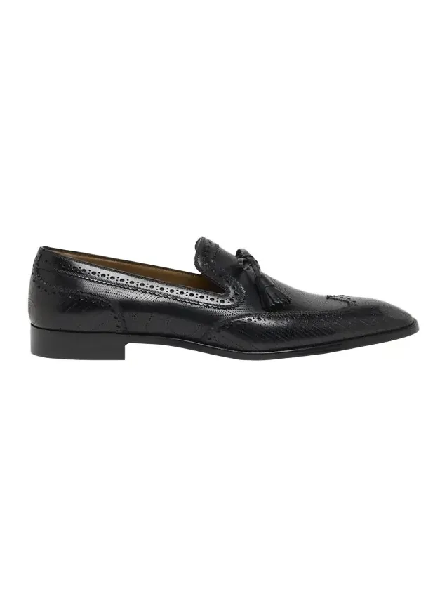 Men's Grave Wingtip Brogue Leather Loafers