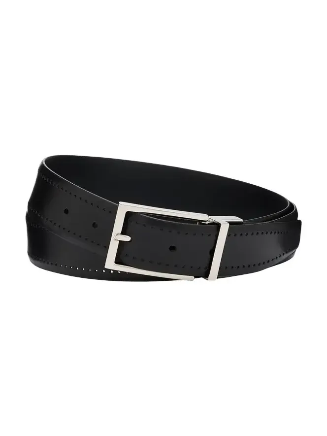 Brioni Men's Reversible Burnished Leather Belt