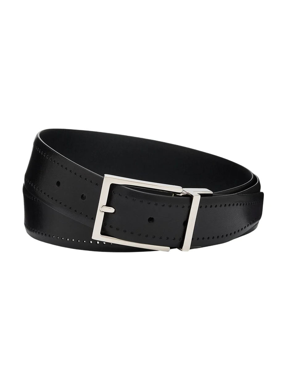 Brioni Men's Reversible Burnished Leather Belt
