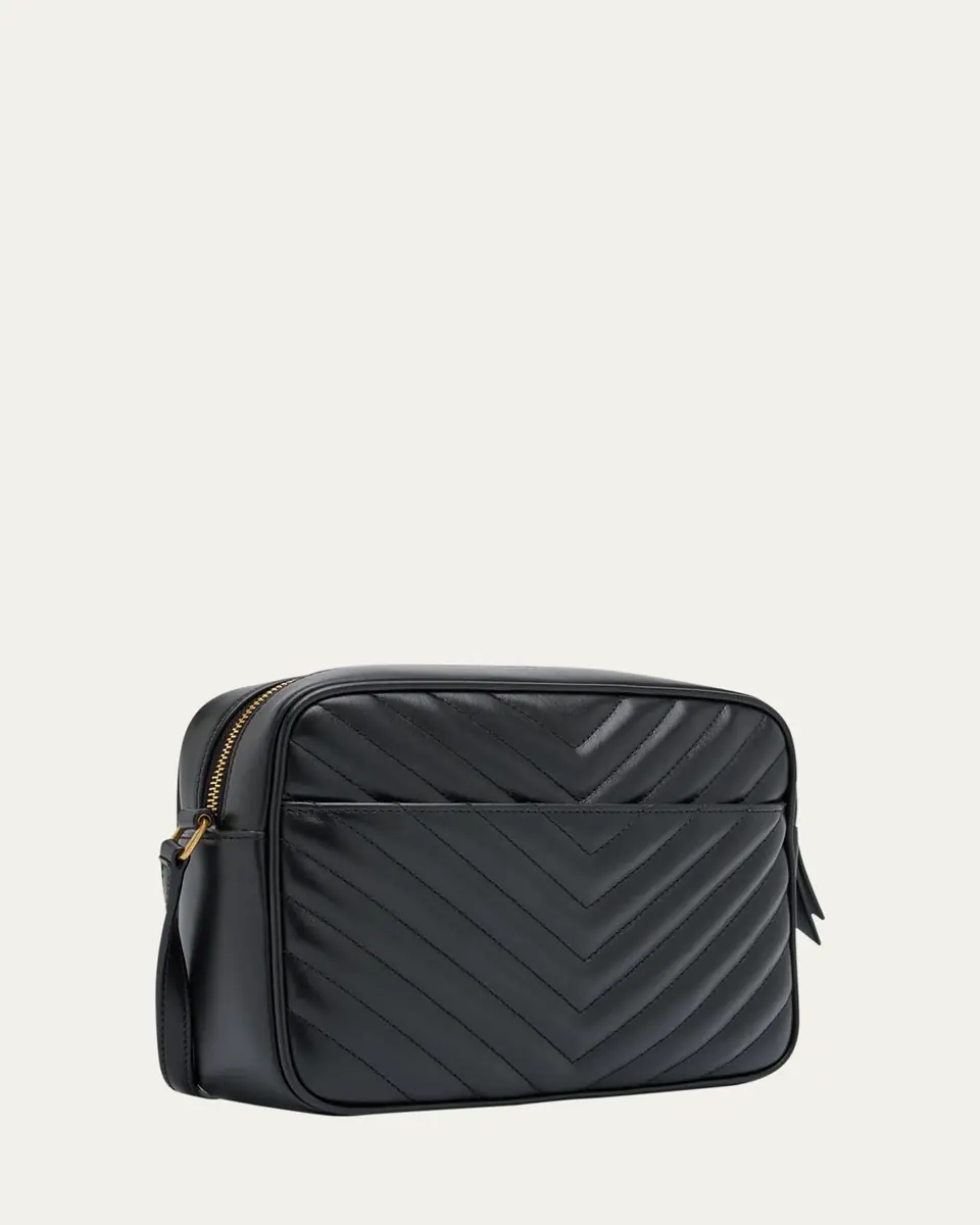 Saint Laurent Lou Medium YSL Camera Bag with Pocket in Quilted Leather | Thumbnail 3