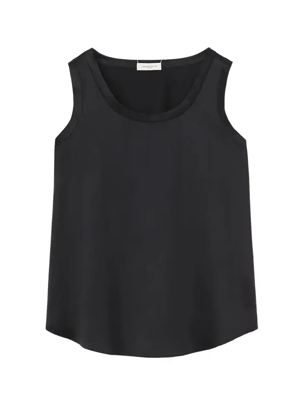 Perla Luxe Reversible Silk Charmeuse Shell
