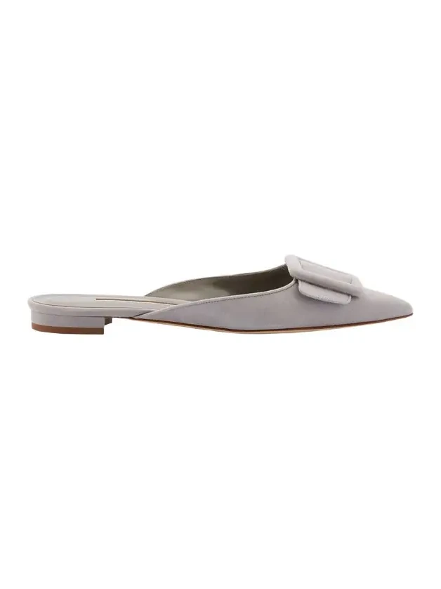 Maysale Suede Buckle Ballerina Mules Maysale Suede Buckle Ballerina Mules