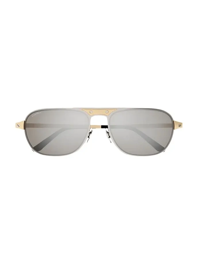 Cartier Men's CT0532SM Metal Aviator Sunglasses