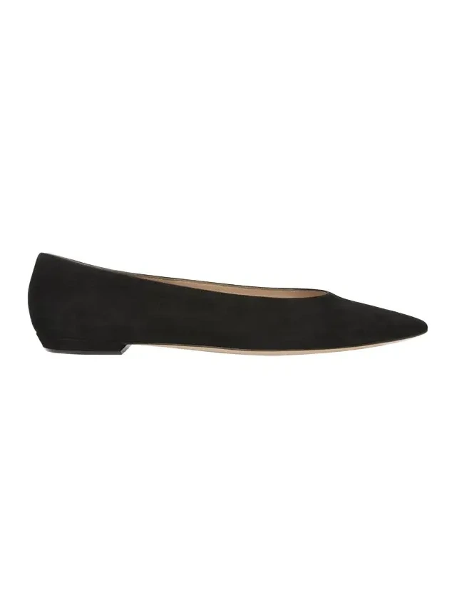 Suede Ballerina Flats