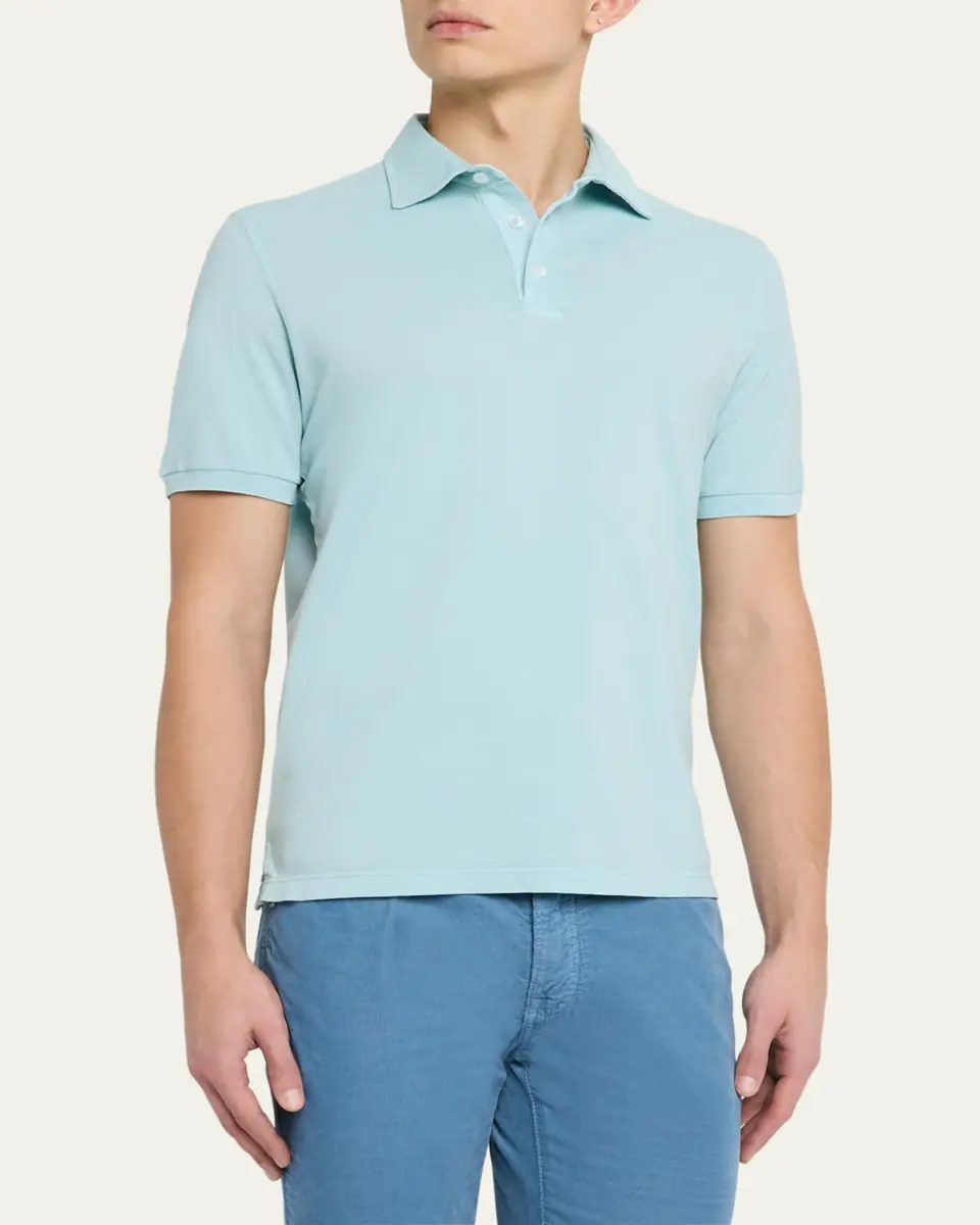 Fedeli Men's Pique Polo Shirt | Thumbnail 4 Fedeli Men's Pique Polo Shirt | Thumbnail 4