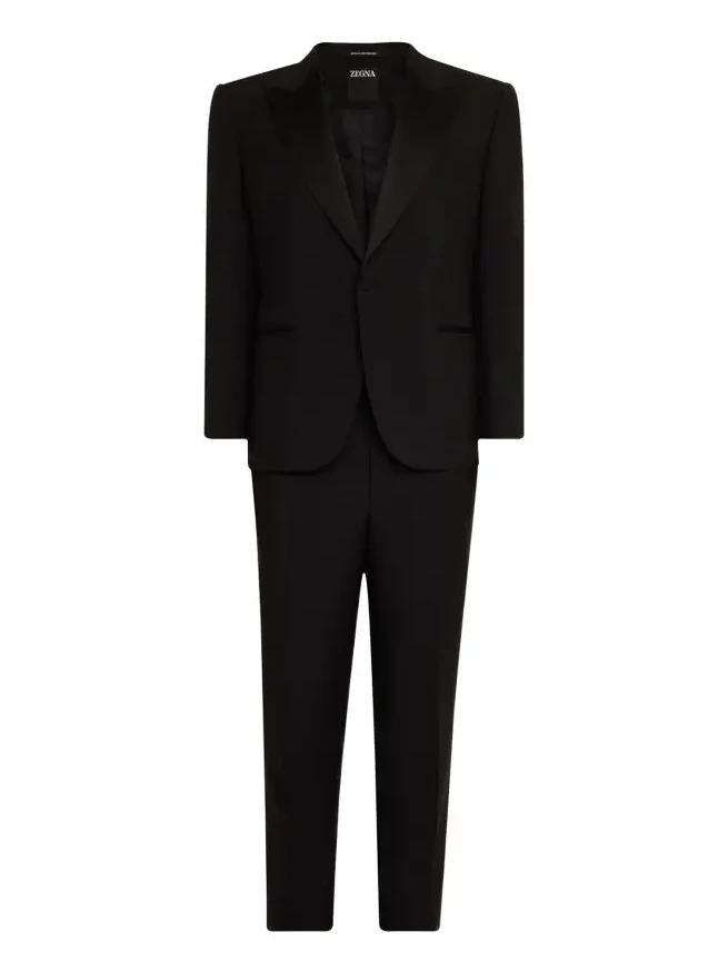 Zegna Men's Wool-Mohair Solid Tuxedo