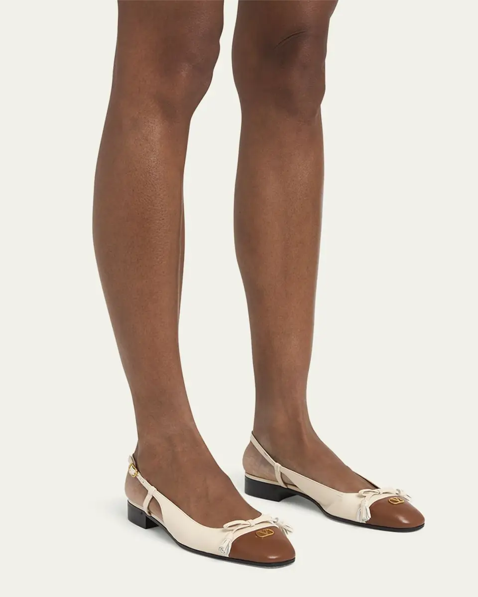 Valentino Garavani Slingback Ballerina Pumps | Thumbnail 2