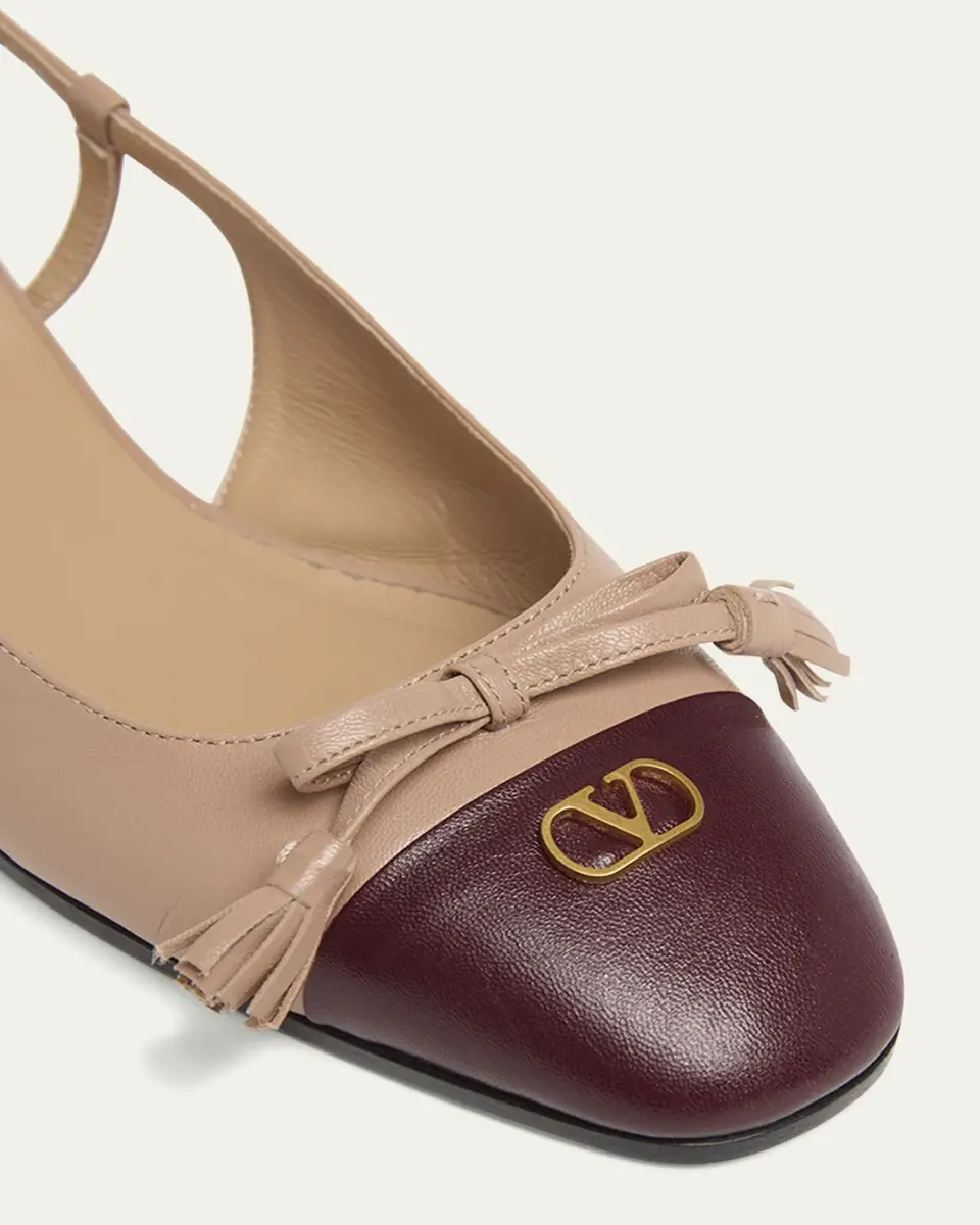 Valentino Garavani Slingback Ballerina Pumps | Thumbnail 9