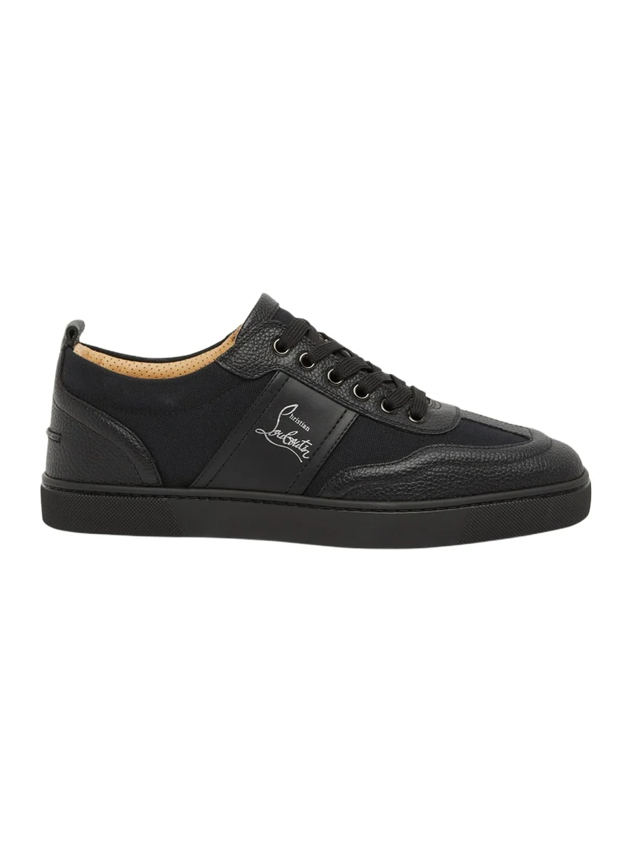 Men's Retero Canvas and Leather Low-Top Sneakers Men's Retero Canvas and Leather Low-Top Sneakers