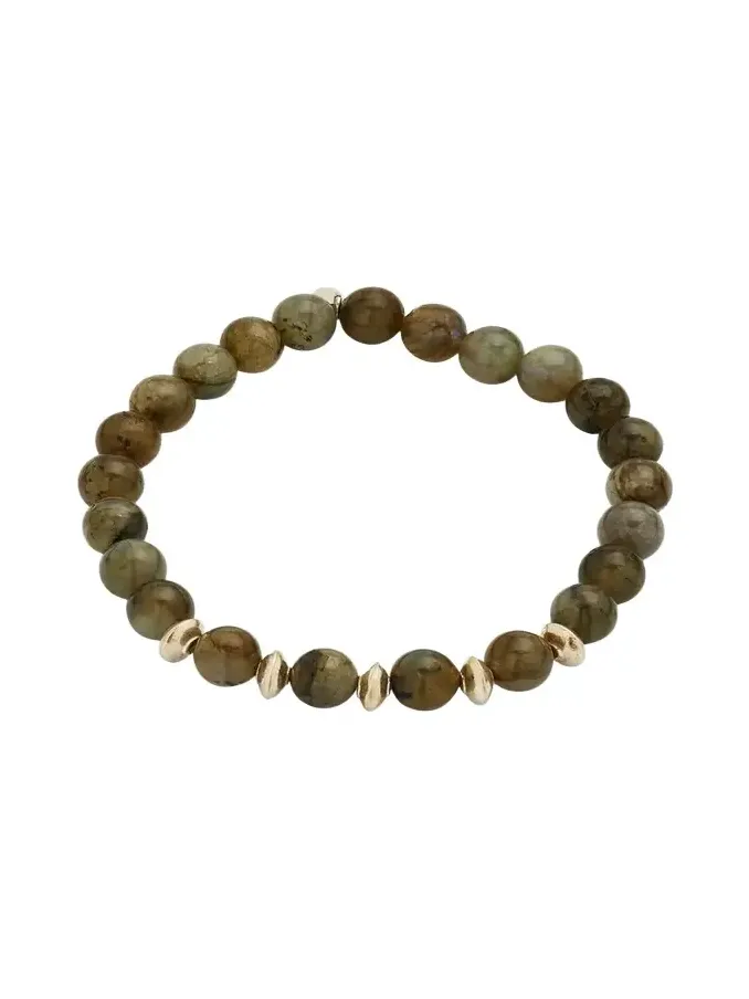 Men's Labradorite Beaded Bracelet Men's Labradorite Beaded Bracelet
