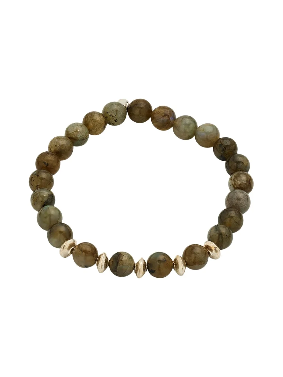 Men's Labradorite Beaded Bracelet Men's Labradorite Beaded Bracelet