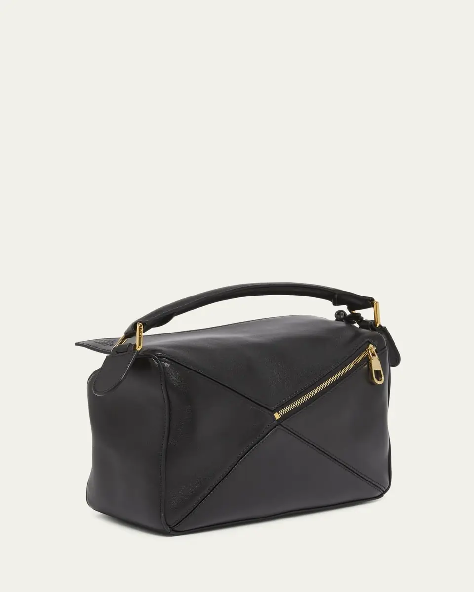 Loewe Puzzle Elevated Small Top-Handle Bag in Leather | Thumbnail 3 Loewe Puzzle Elevated Small Top-Handle Bag in Leather | Thumbnail 3