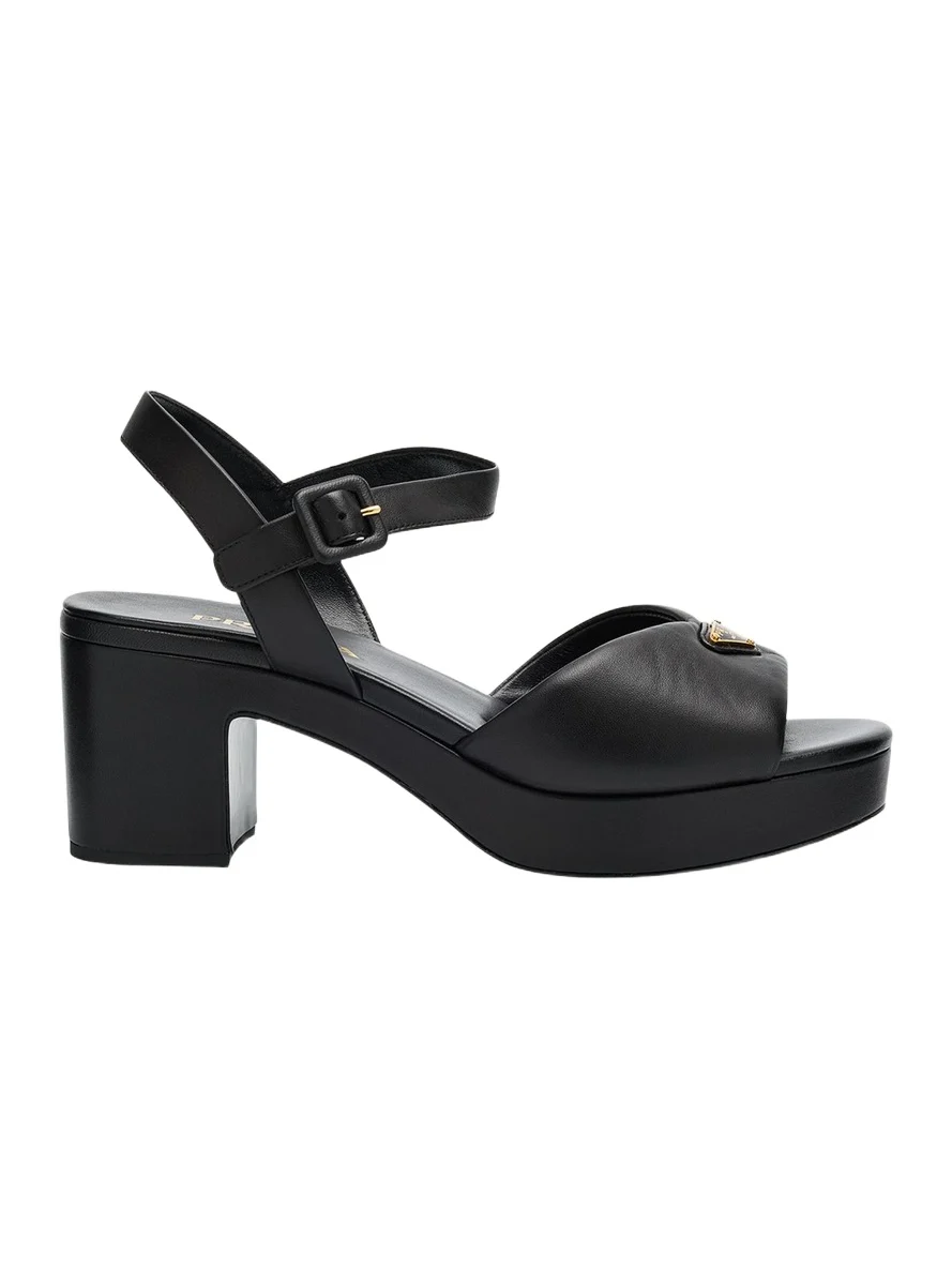 Soft Nappa Ankle Strap Platform Sandals