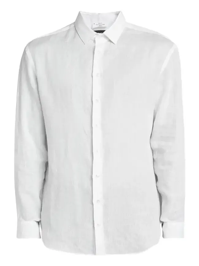 Men's Classic Solid Linen Sport Shirt