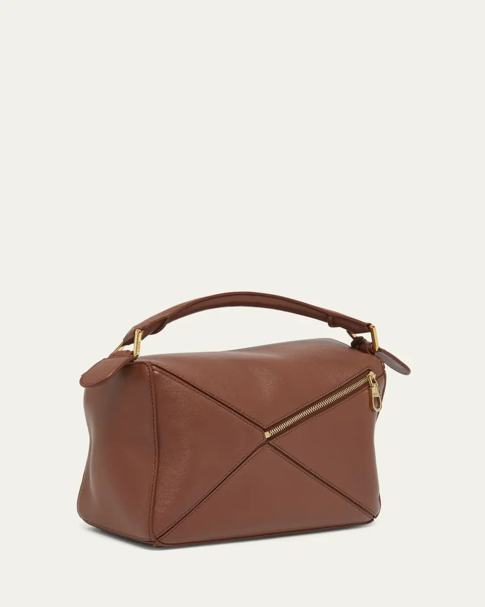 Loewe Puzzle Elevated Small Top-Handle Bag in Leather | Thumbnail 3 Loewe Puzzle Elevated Small Top-Handle Bag in Leather | Thumbnail 3