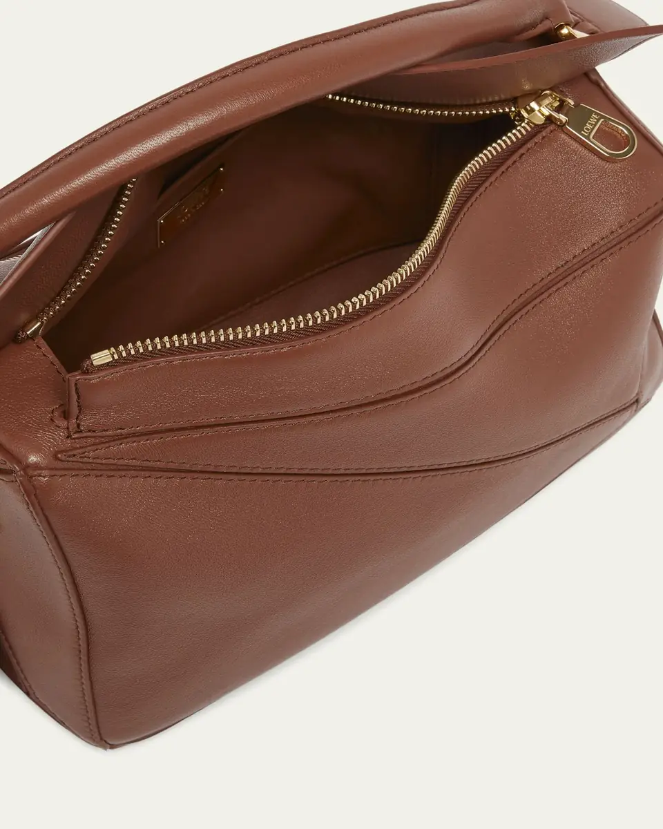 Loewe Puzzle Elevated Small Top-Handle Bag in Leather | Thumbnail 4 Loewe Puzzle Elevated Small Top-Handle Bag in Leather | Thumbnail 4