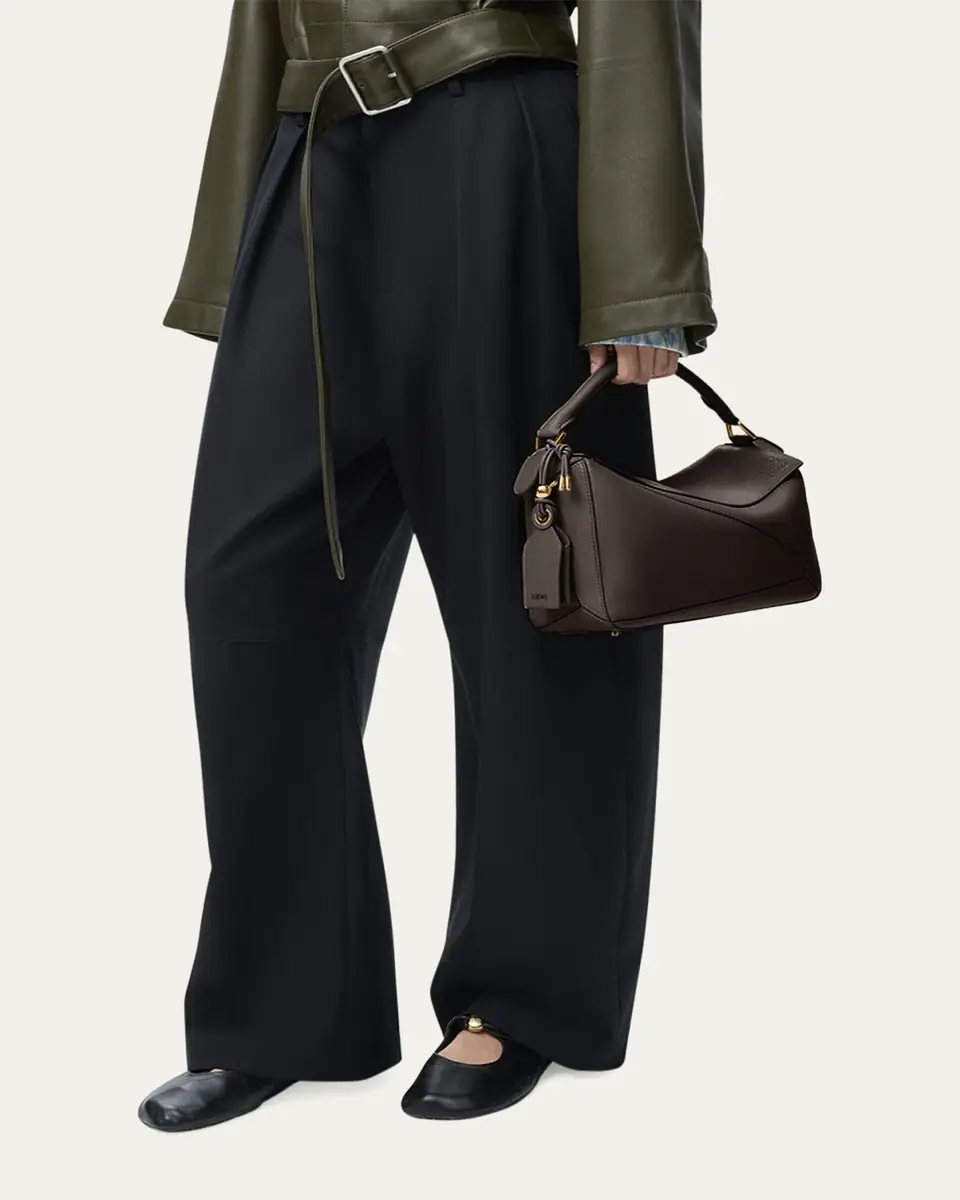 Loewe Puzzle Elevated Small Top-Handle Bag in Leather | Thumbnail 9 Loewe Puzzle Elevated Small Top-Handle Bag in Leather | Thumbnail 9