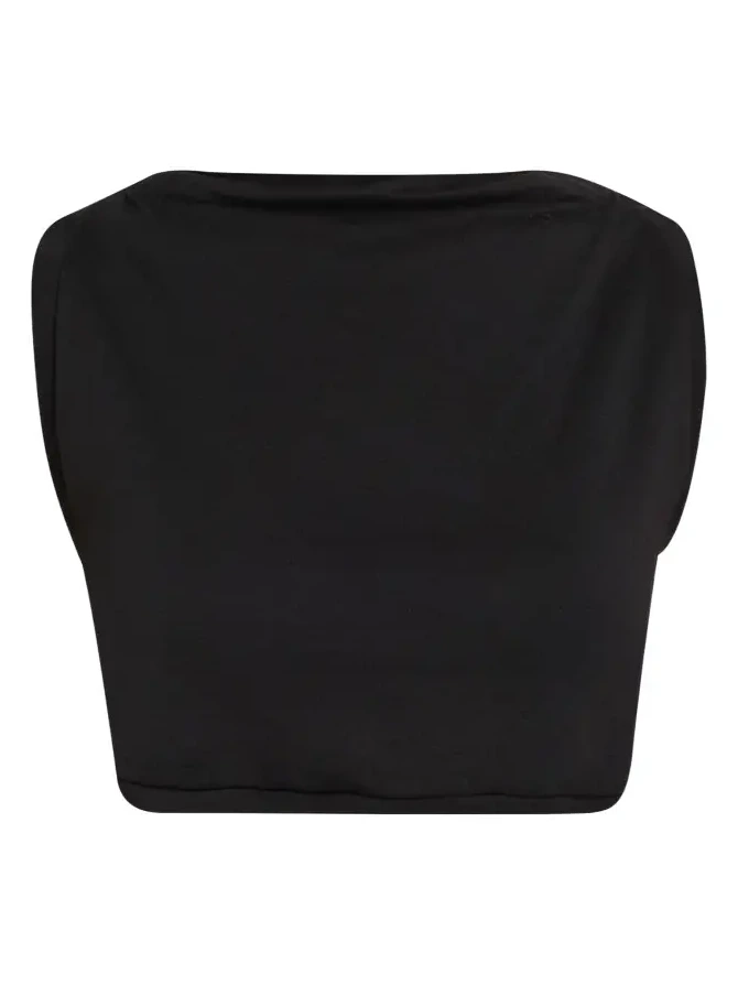 Mae Cropped High-Neck Top