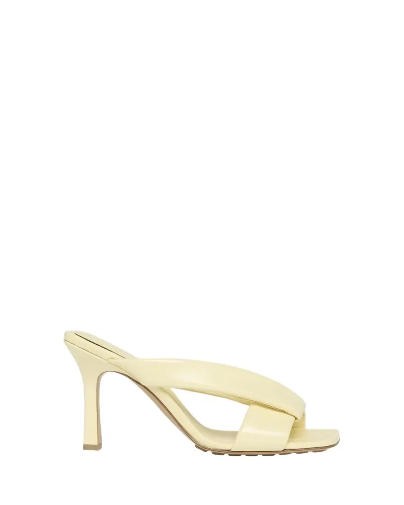 Bottega Veneta Criss Cross Padded Leather Slide Sandals | Image 1 Bottega Veneta Criss Cross Padded Leather Slide Sandals | Image 1