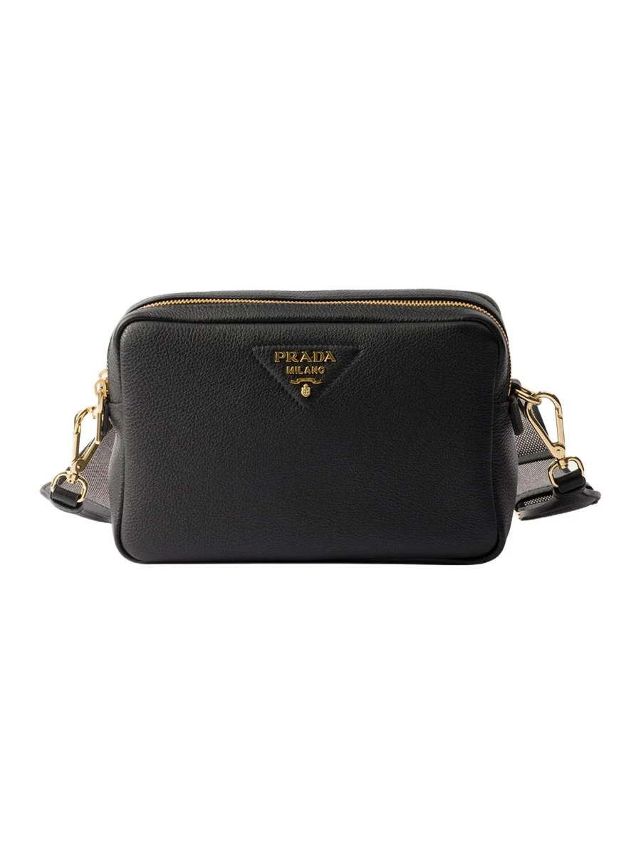 Daino Soft Leather Camera Crossbody Bag