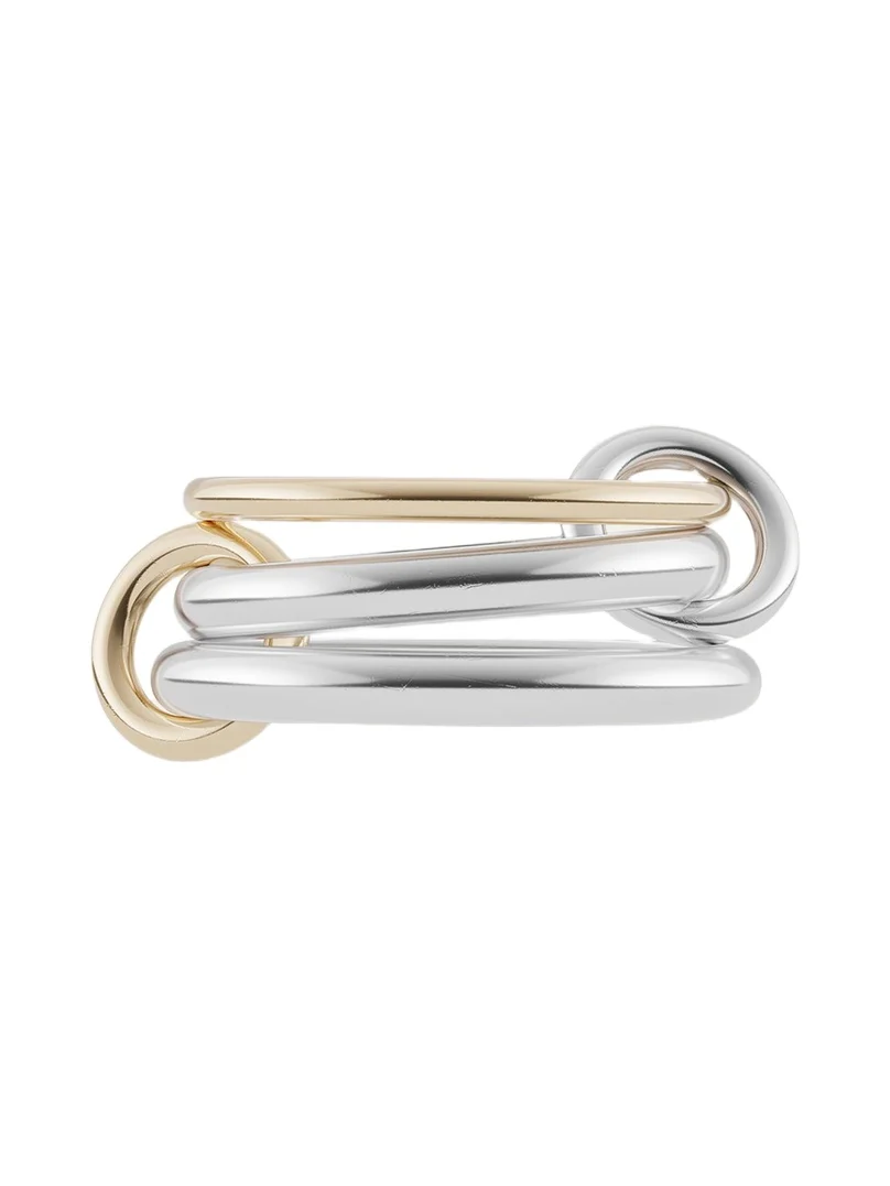 Scorpio Silver and Gold Three-Link Ring Scorpio Silver and Gold Three-Link Ring