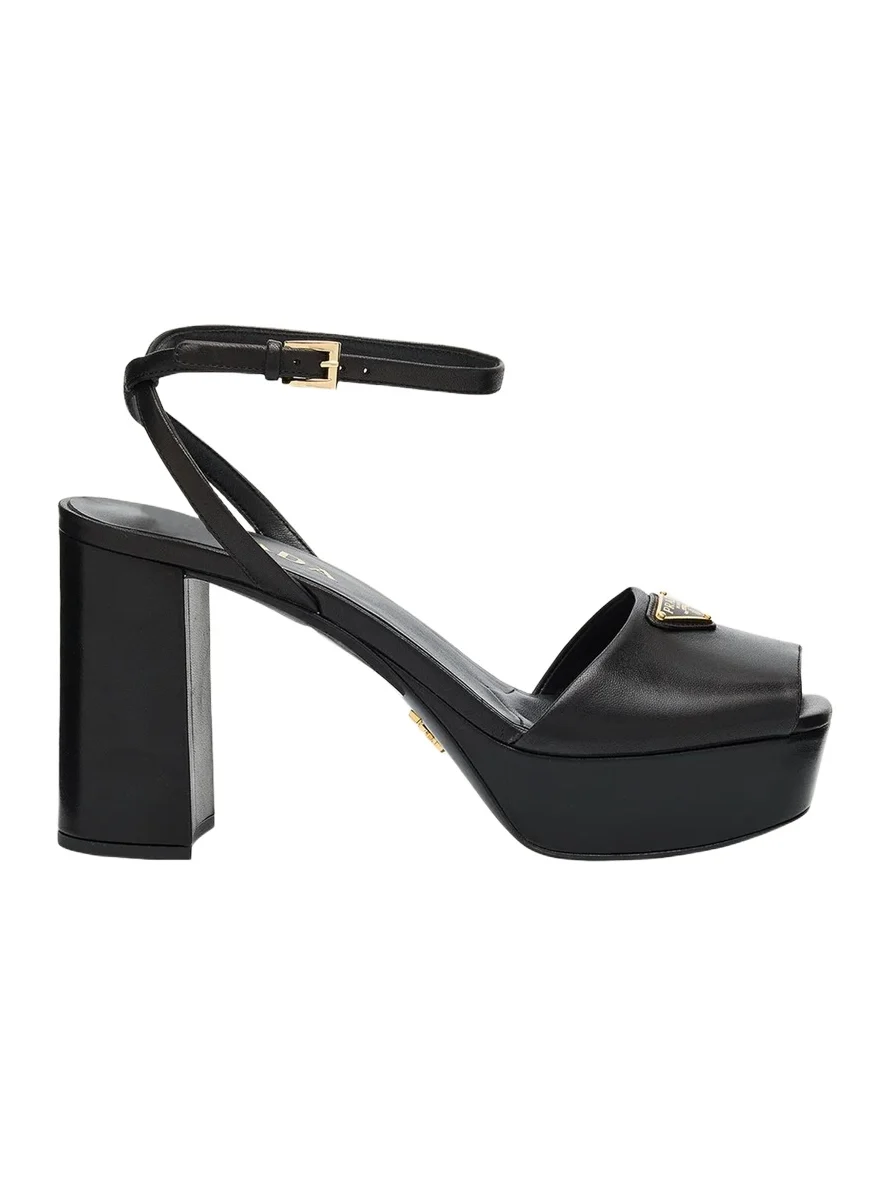 Nappa Triangle Peep-Toe Platform Sandals Nappa Triangle Peep-Toe Platform Sandals
