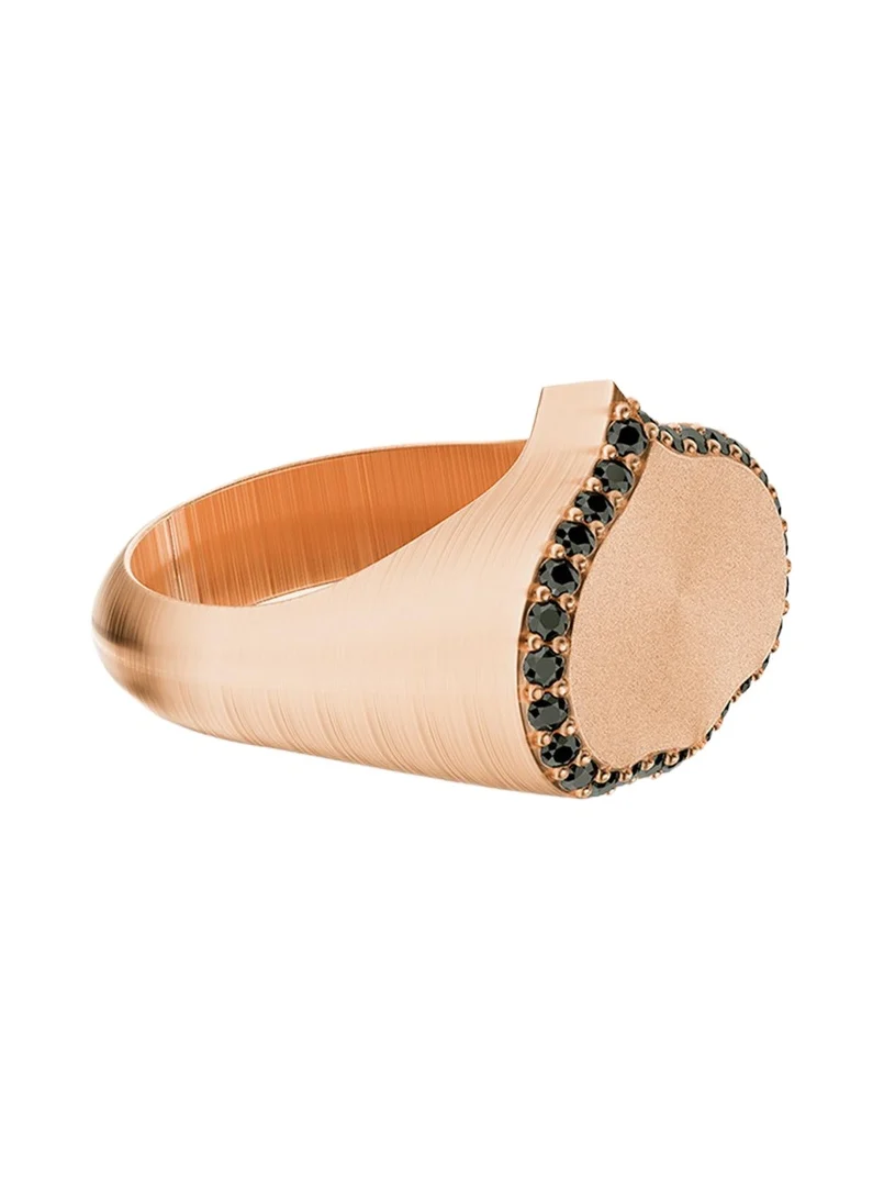 Eye Adore Black Diamond Signet Ring Eye Adore Black Diamond Signet Ring