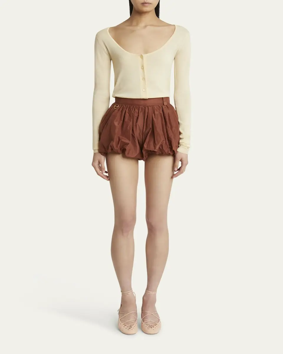 Chloé Scoop-Neck Fitted Wool Cardigan | Thumbnail 2