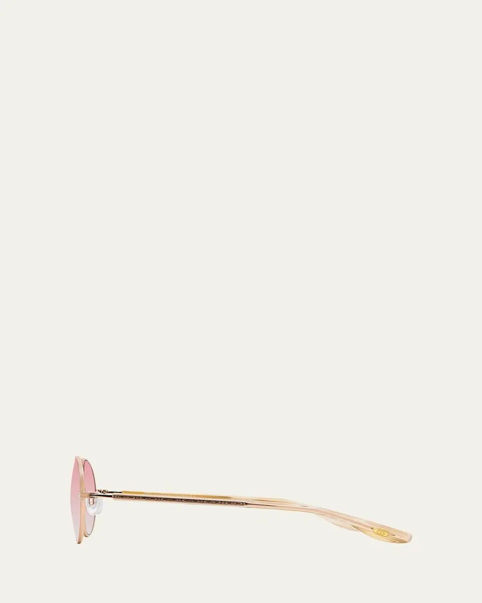 Barton Perreira Anamcara Metal Oval Sunglasses | Thumbnail 3