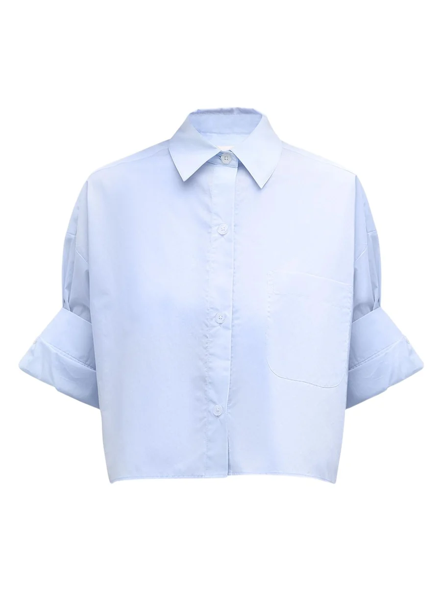 TWP Next Ex Cropped Shirt in Superfine Cotton