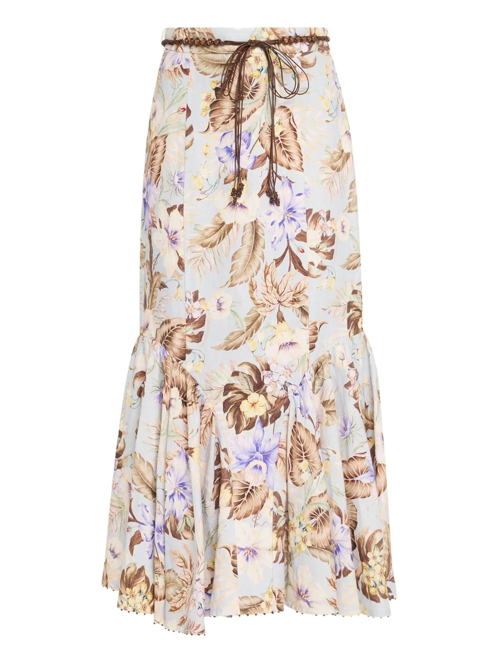 Zimmermann Coco Fit-&-Flare Midi Skirt