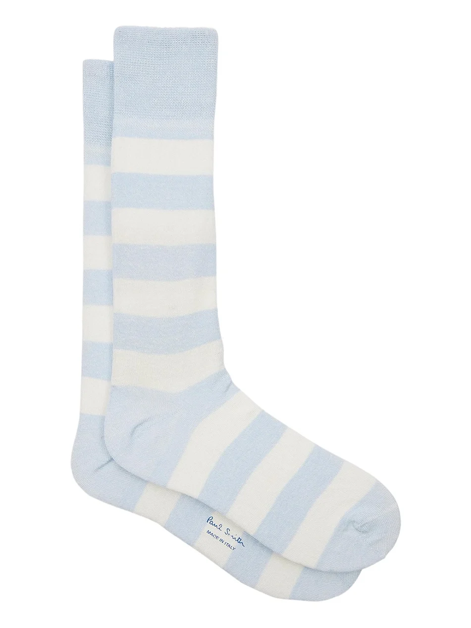 Paul Smith Men's Barry Thick Stripe Crew Socks