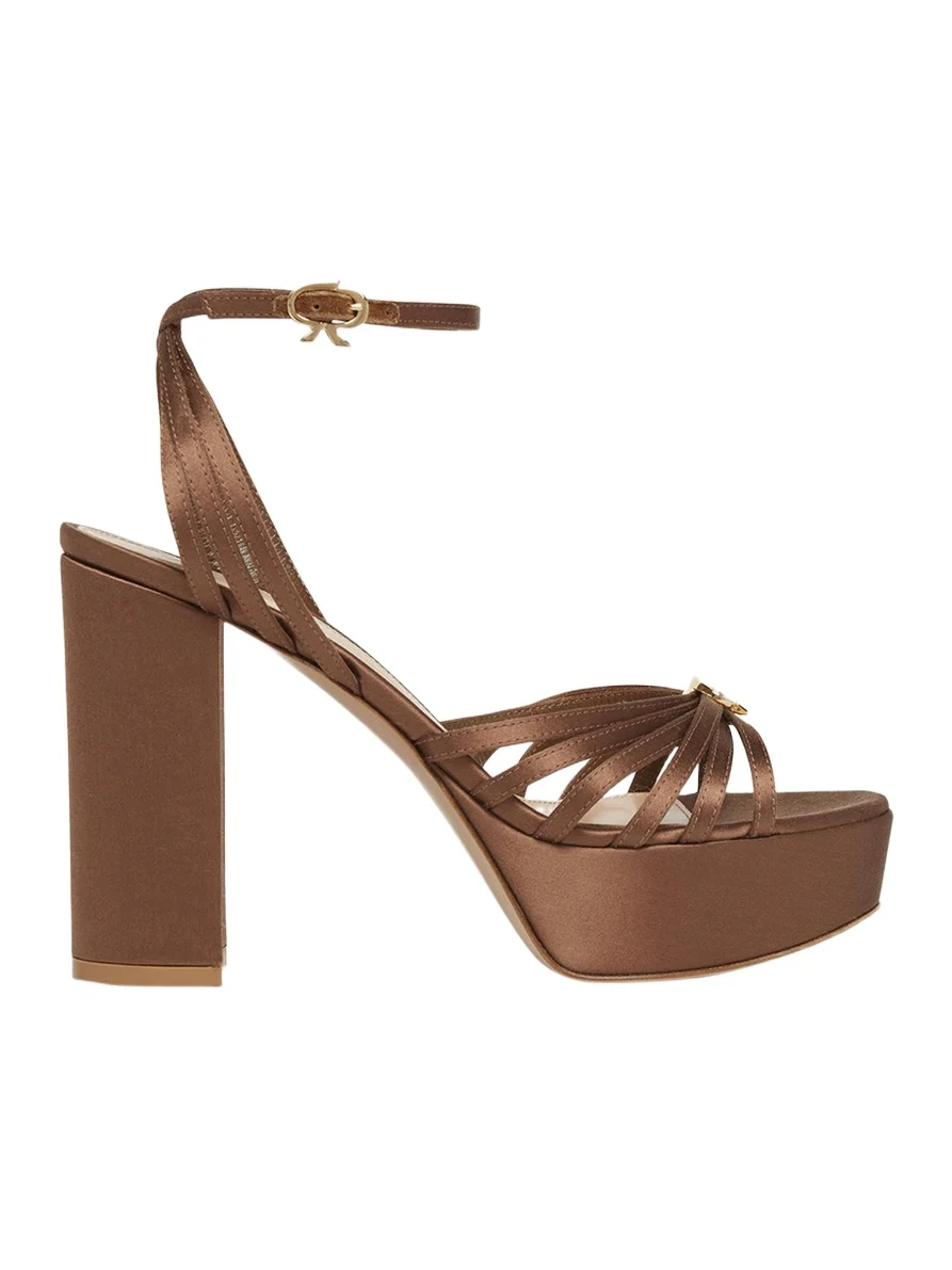 Crepe Ankle-Strap Platform Sandals Crepe Ankle-Strap Platform Sandals