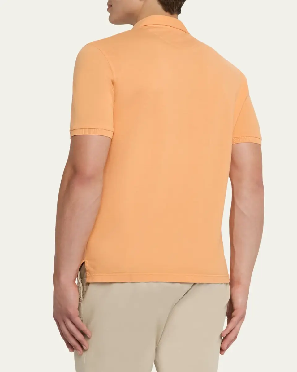 Fedeli Men's Pique Polo Shirt | Thumbnail 7