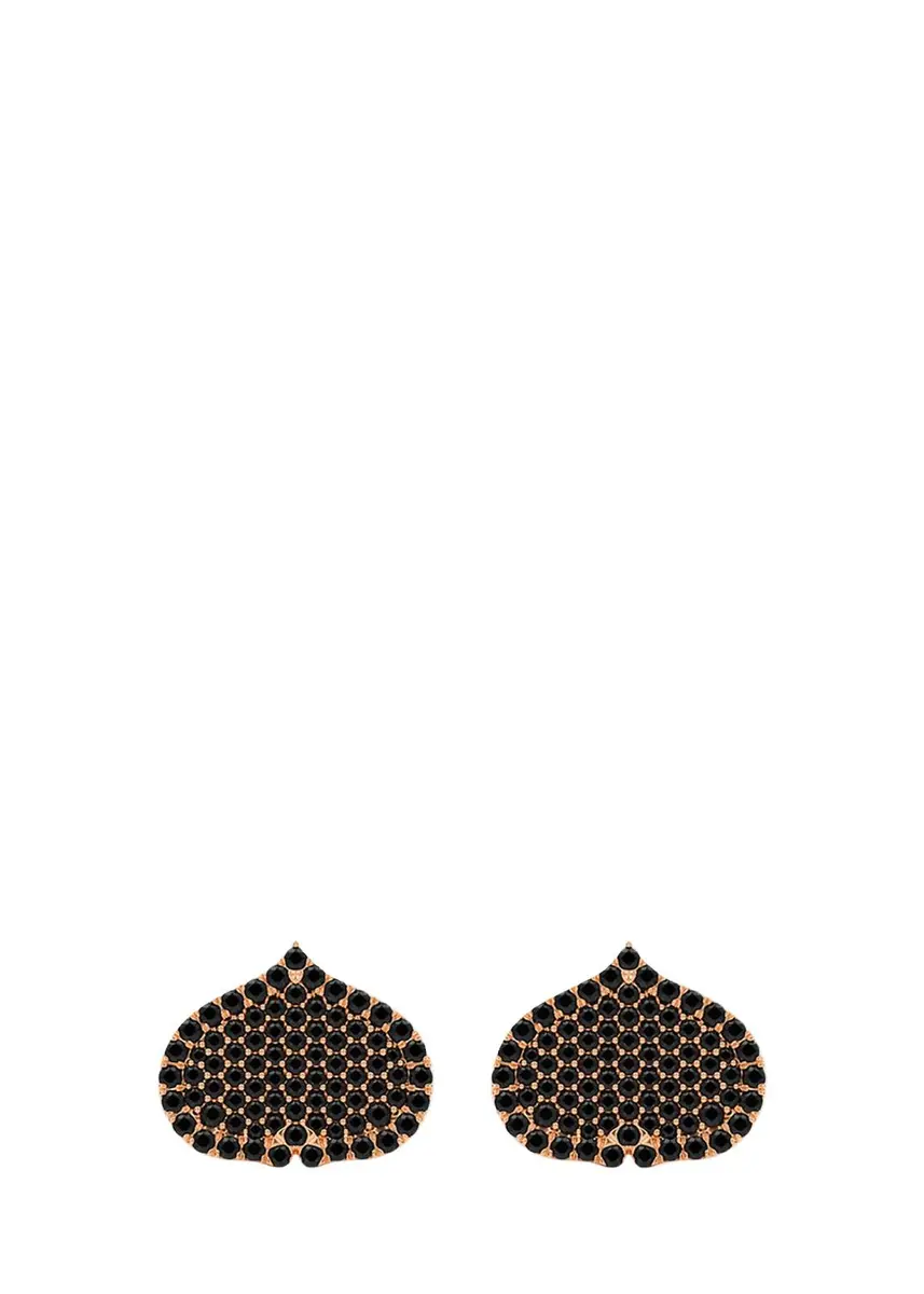 KAMAL Eye Adore Black Diamond Stud Earrings | Thumbnail 3