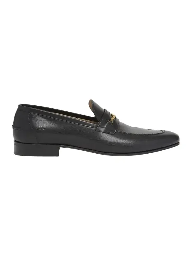 Valentino Garavani Men's Leather VLogo Chain Bit Loafers