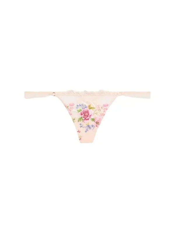 Libertine en Fleurs Embroidered Tulle G-String