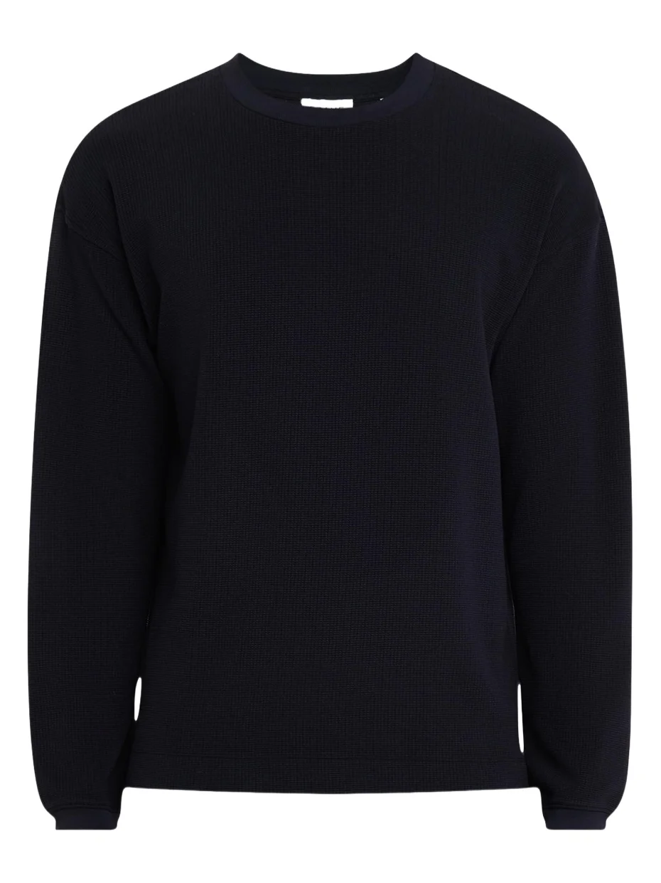 Men's Cotton Waffle Textured Long-Sleeve T-Shirt Men's Cotton Waffle Textured Long-Sleeve T-Shirt