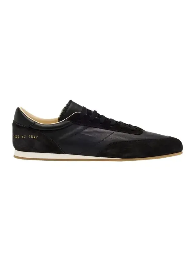 Men's Leather and Suede Runner Sneakers