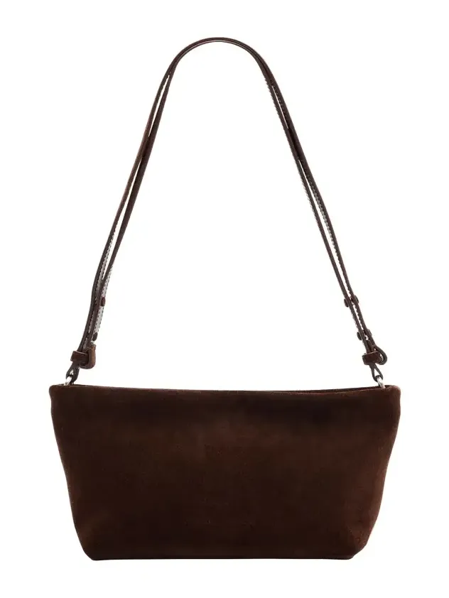 Bond Zip Suede Shoulder Bag Bond Zip Suede Shoulder Bag