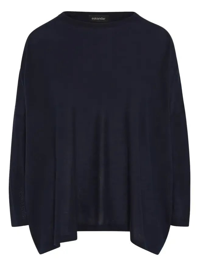 Ultrafine Cashmere Wide Round-Neck Sweater (Mid Plus Length) Ultrafine Cashmere Wide Round-Neck Sweater (Mid Plus Length)