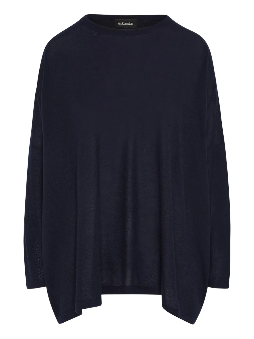 Ultrafine Cashmere Wide Round-Neck Sweater (Mid Plus Length) Ultrafine Cashmere Wide Round-Neck Sweater (Mid Plus Length)