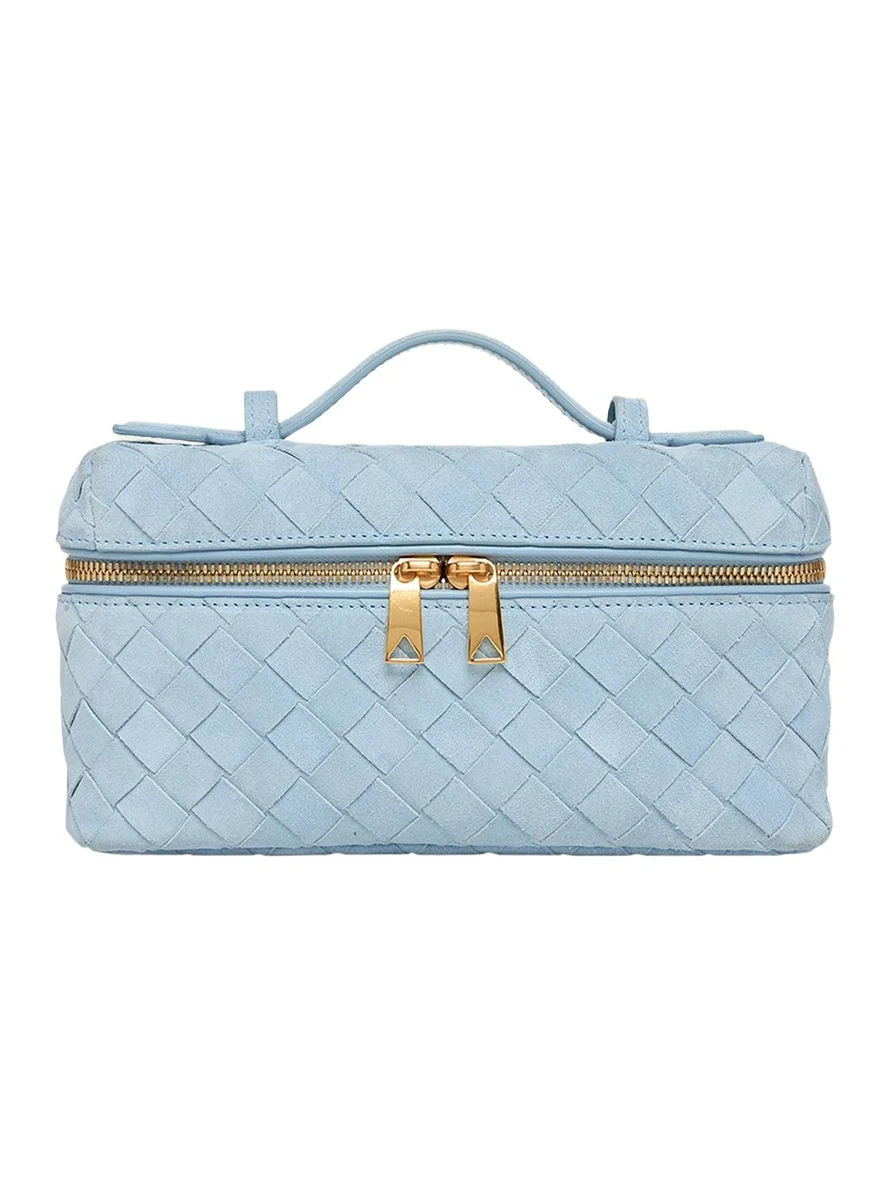 Bang Bang Vanity Intrecciato Suede Crossbody Bag Bang Bang Vanity Intrecciato Suede Crossbody Bag