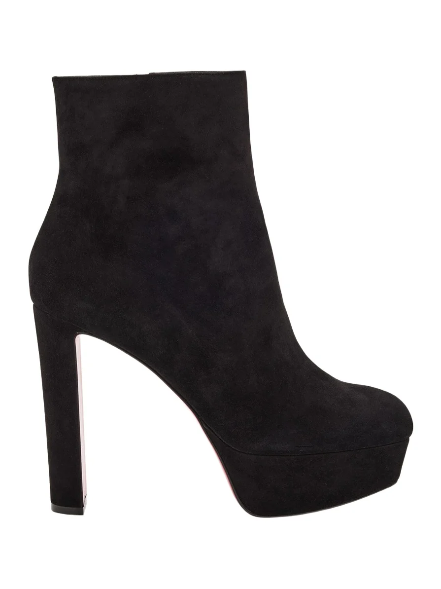 Christian Louboutin 55mm Loo Suede Ankle Booties