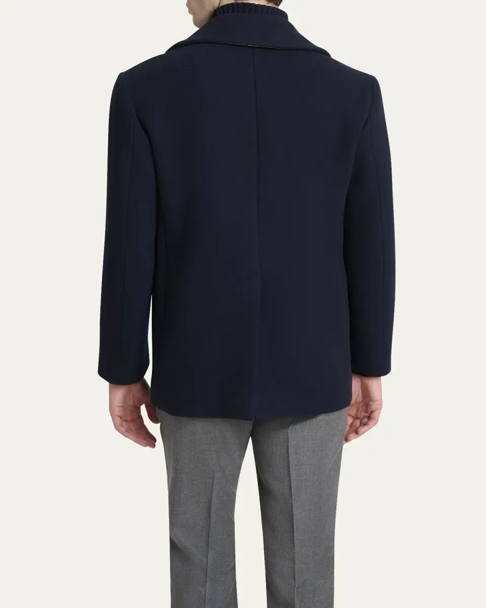 Givenchy Men's Double-Face Wool Peacoat | Thumbnail 3