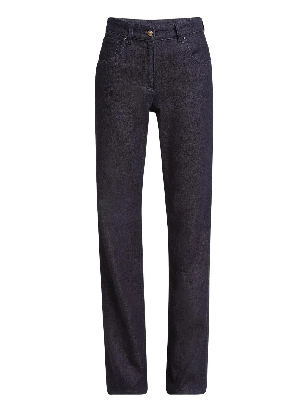 Cotton-Cashmere Denim Straight-Leg Trousers Cotton-Cashmere Denim Straight-Leg Trousers